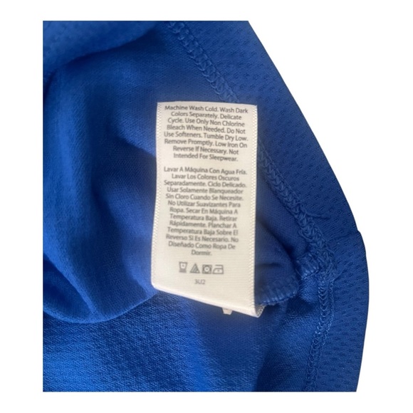 Athletic DriWorks casual blue graphic T-Shirt 5T patterned short sleeves - Picture 8 of 11